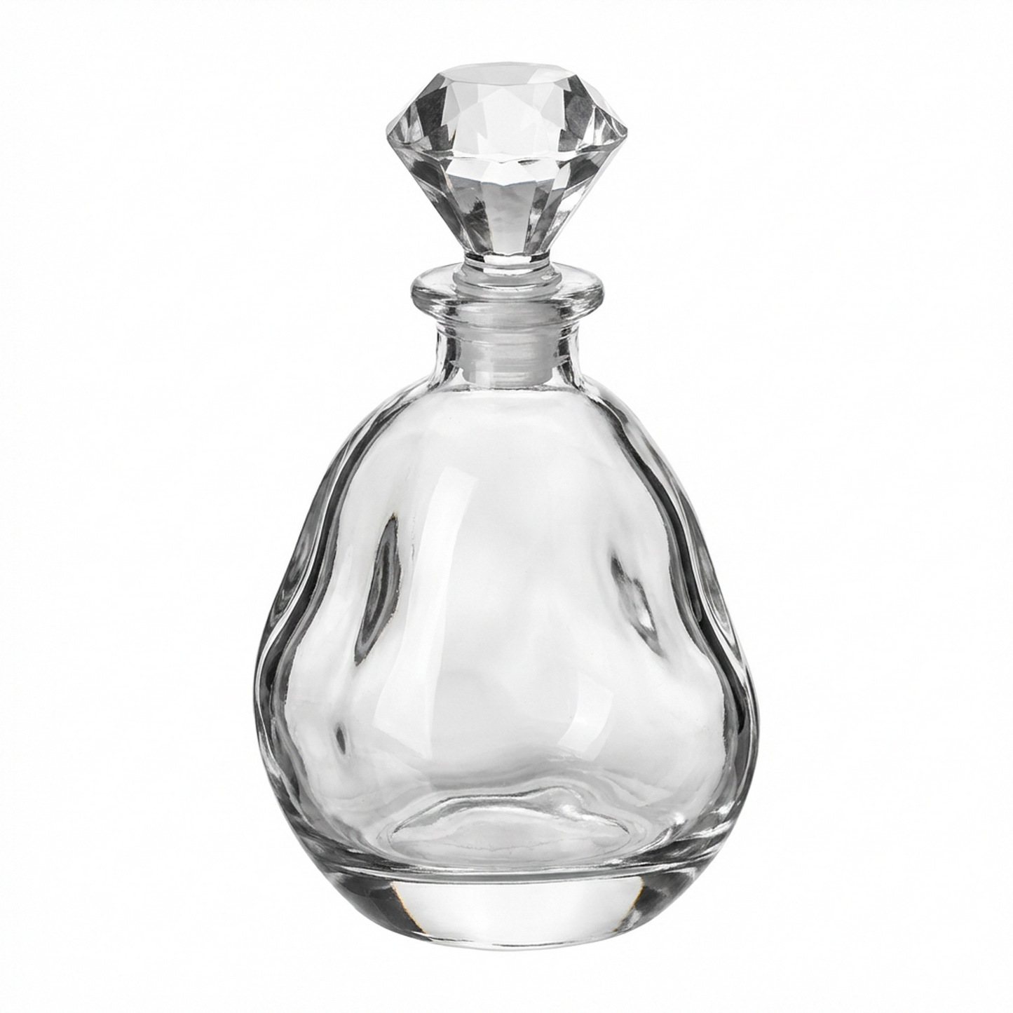 Glass Oil & Vinegar Cruet with Crystal Stopper
