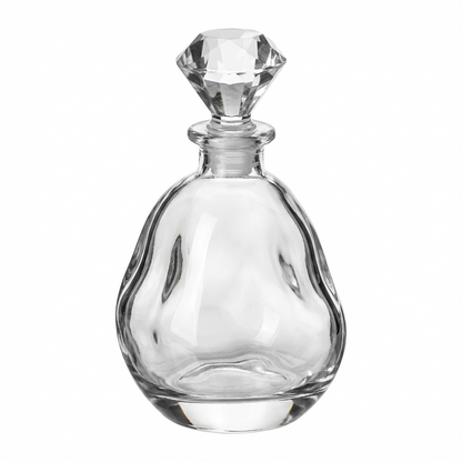 Glass Oil & Vinegar Cruet with Crystal Stopper